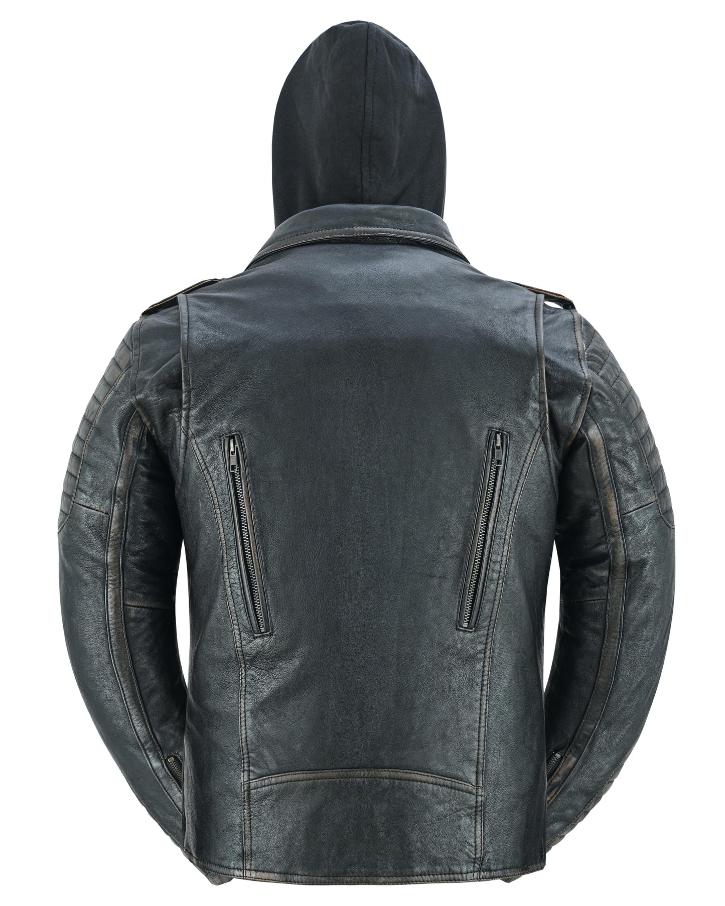 RC Women's Lightweight Drum Dyed Distressed Naked Lambskin M/C Jac