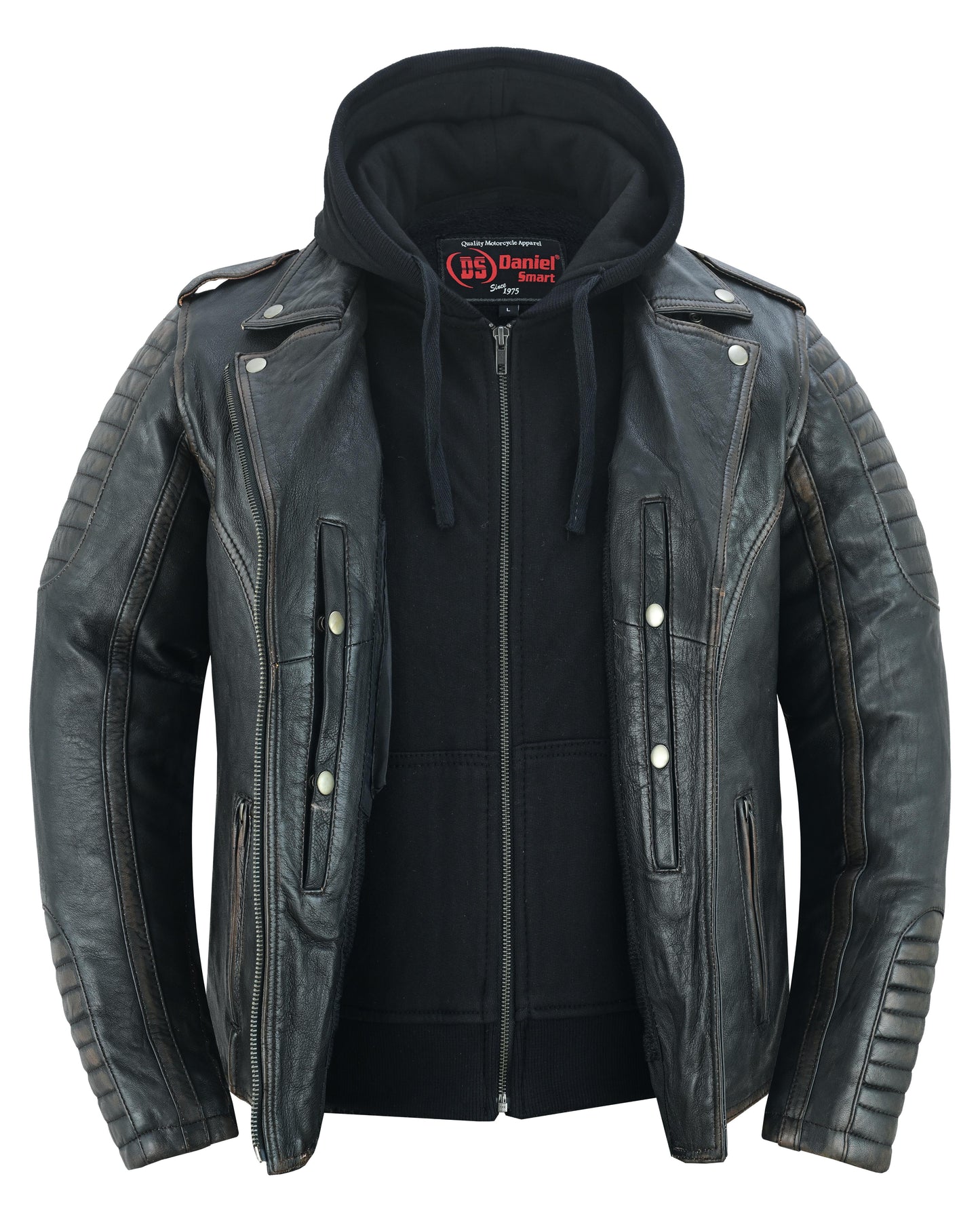 DS Women's Lightweight Drum Dyed Distressed Naked Lambskin M/C Jac