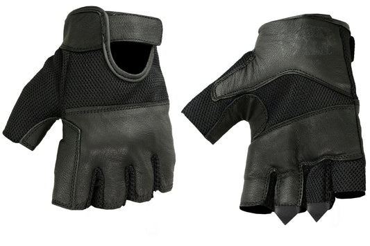 RC Leather/ Mesh Fingerless Glove