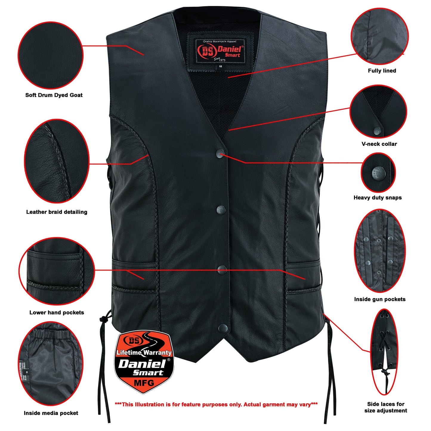 RC Women's Ultra-Thin  Braided Vest