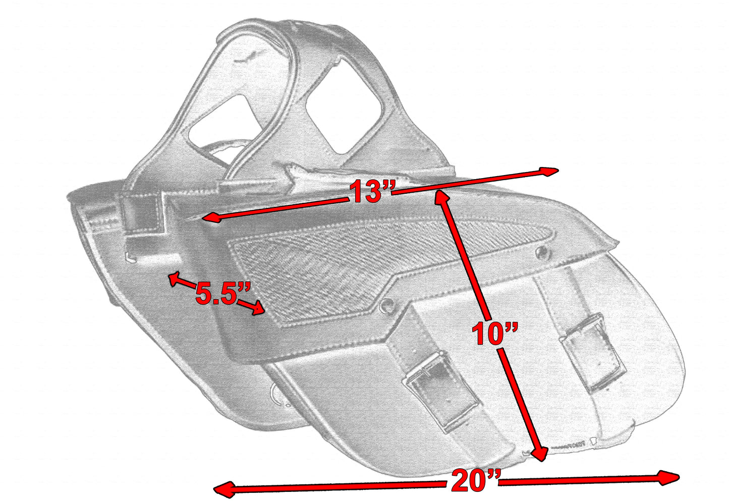RC Two Strap Saddle Bag