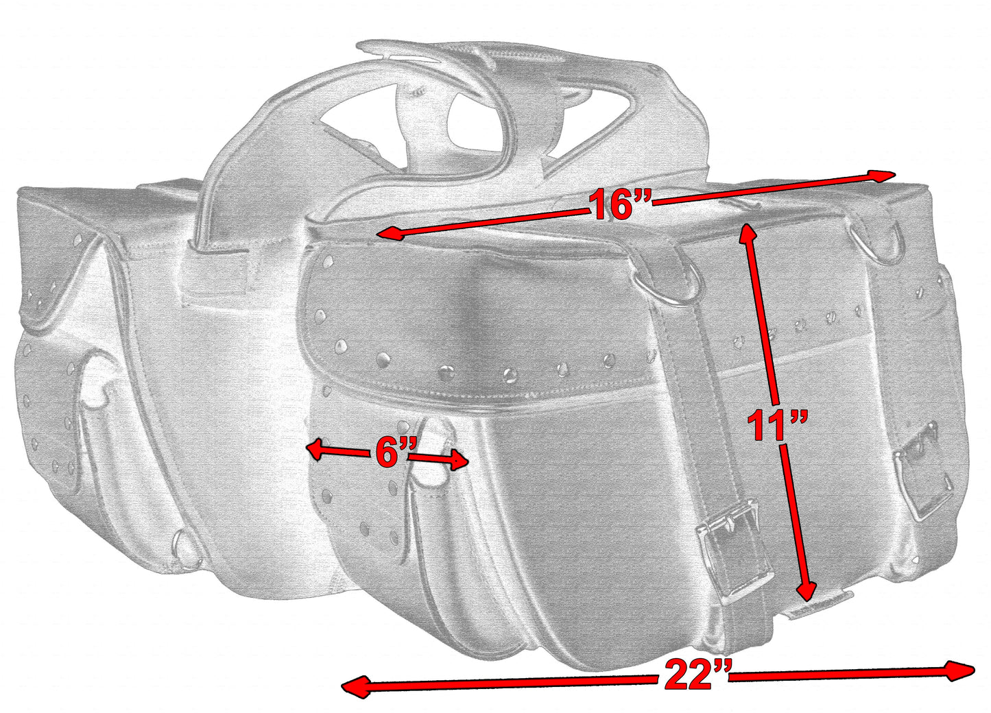 RC Two Strap Saddle Bag w/ StuRC
