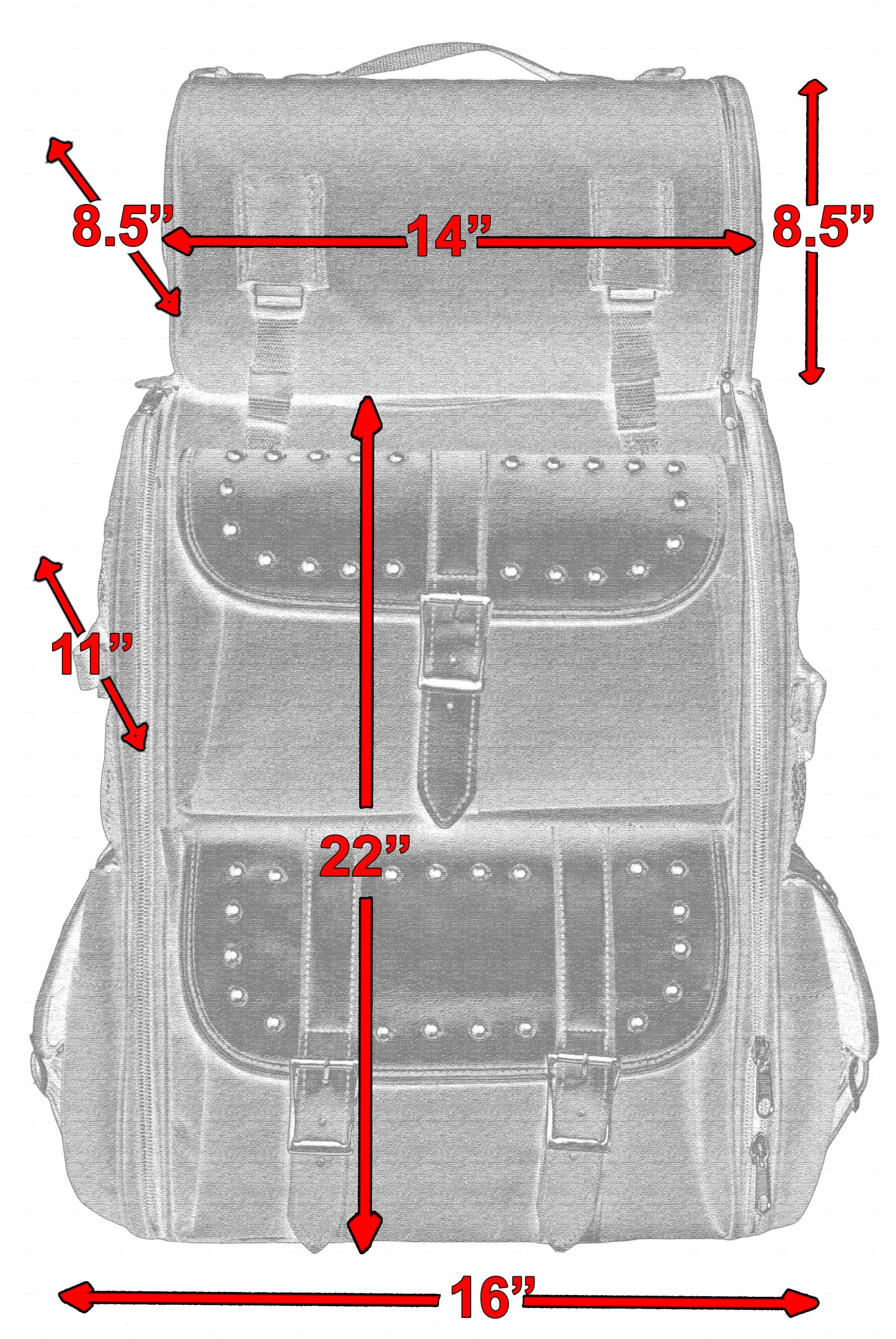 RC Updated Touring Sissy Bar Bag w/ StuRC