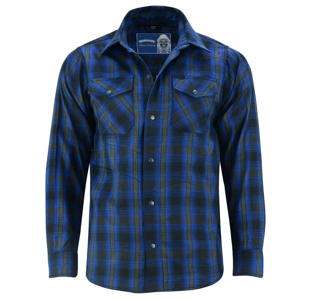 DS Flannel Shirt - Daze Blue and Black