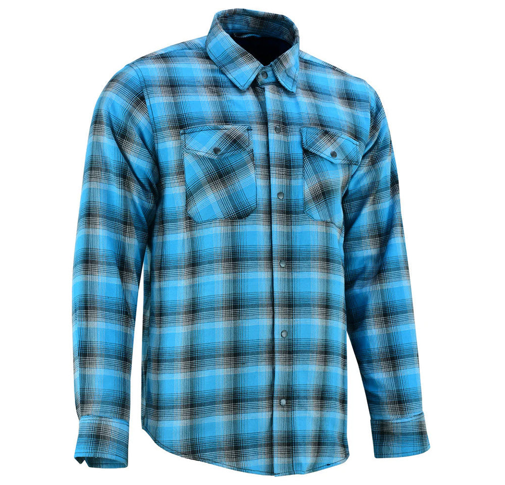 RC Flannel Shirt - Blue and Black Shaded