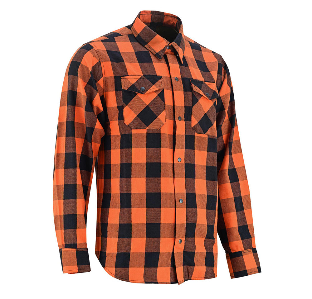 RC Flannel Shirt - Orange and Black