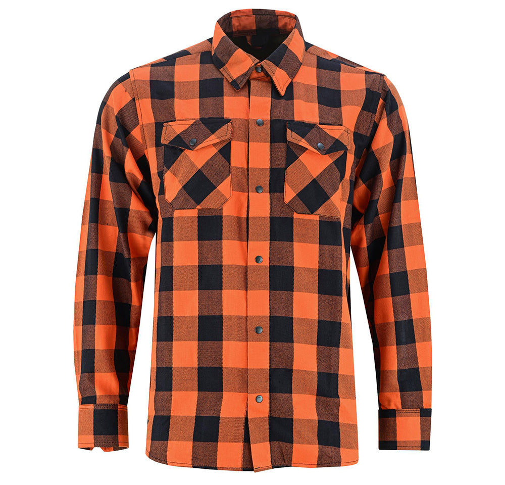 RC Flannel Shirt - Orange and Black