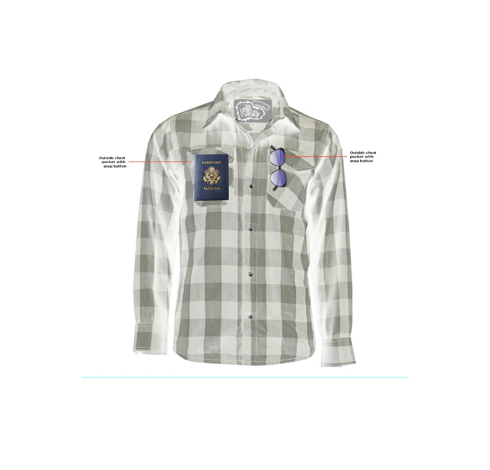 RC Flannel Shirt - Orange and Black