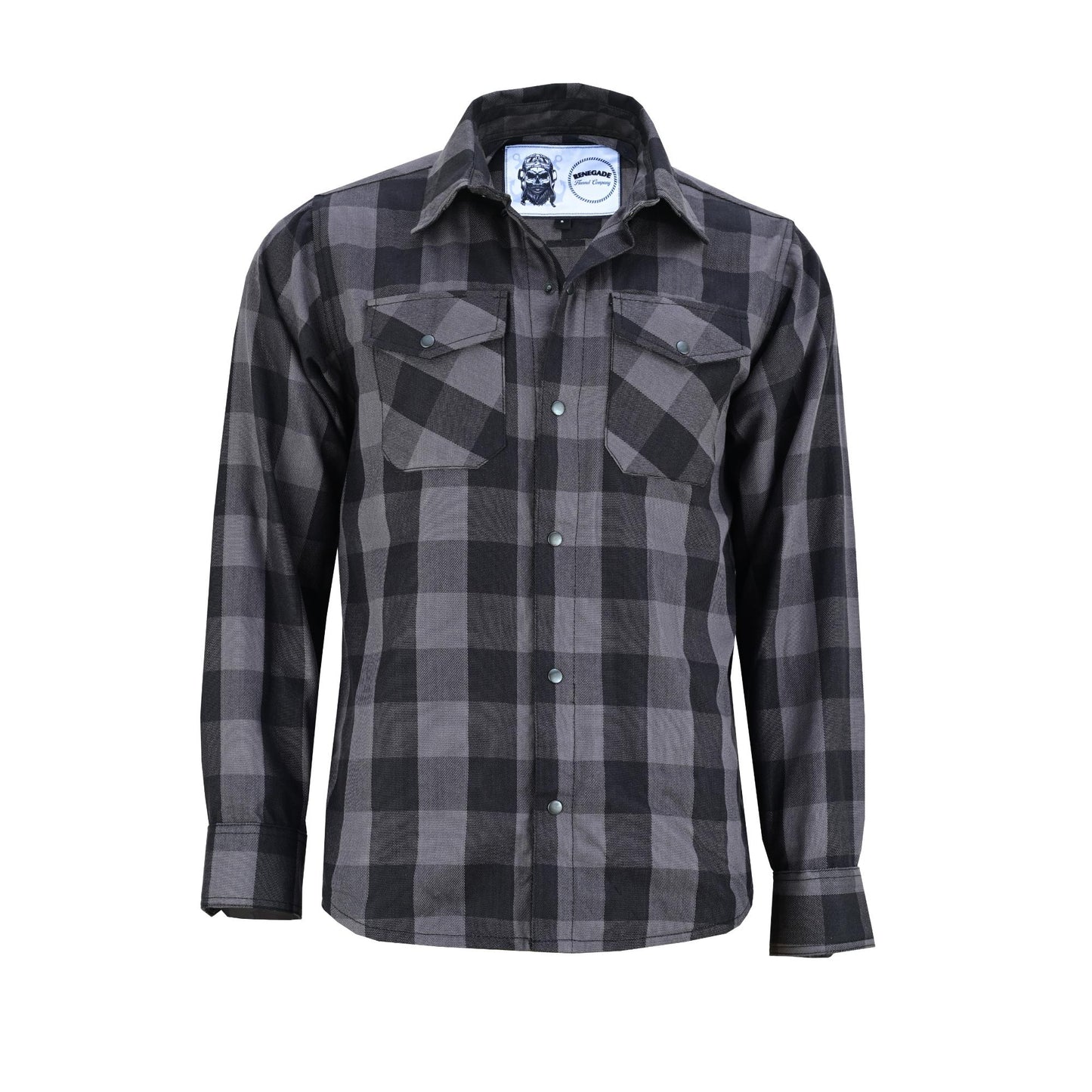 RC Flannel Shirt - Gray and Black