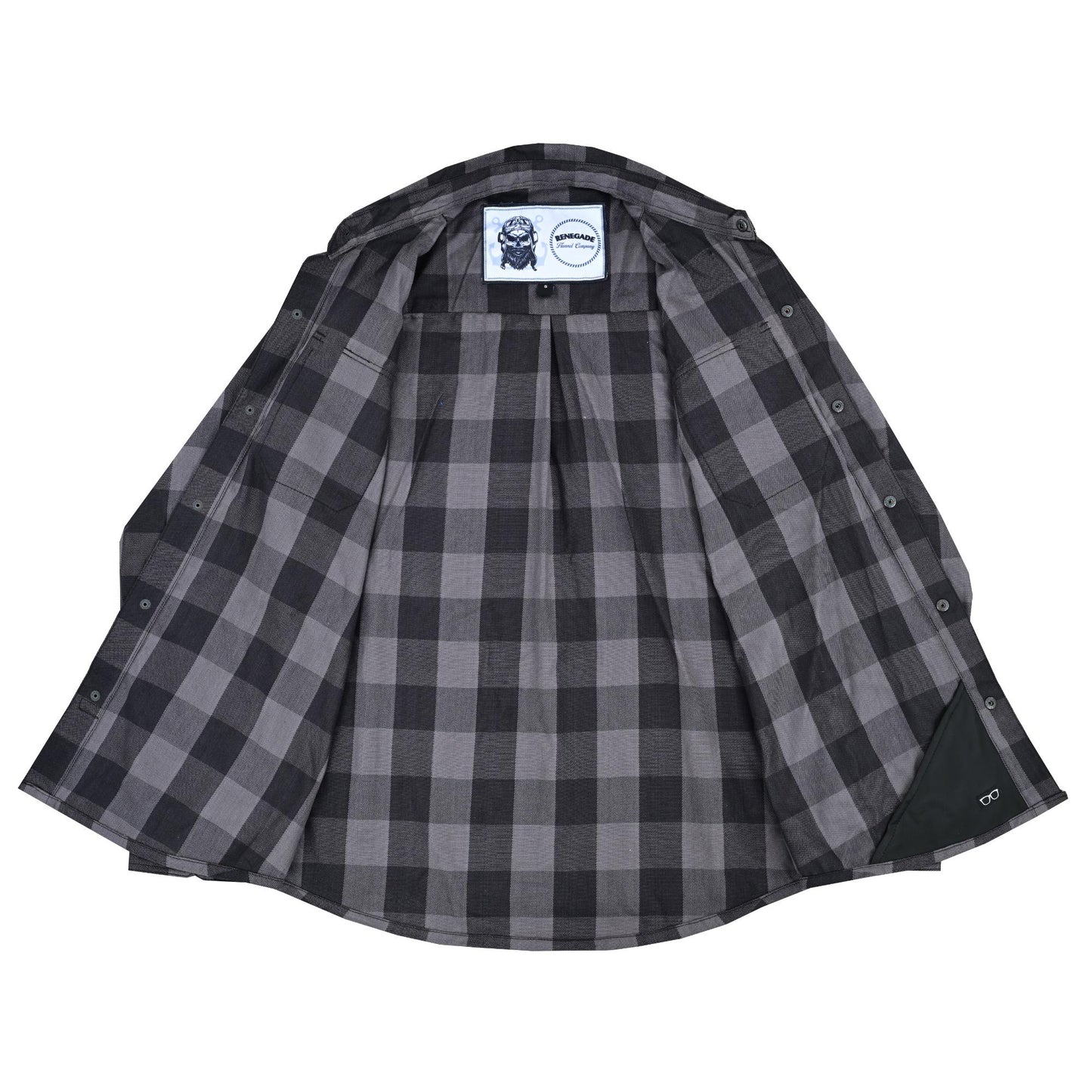 RC Flannel Shirt - Gray and Black