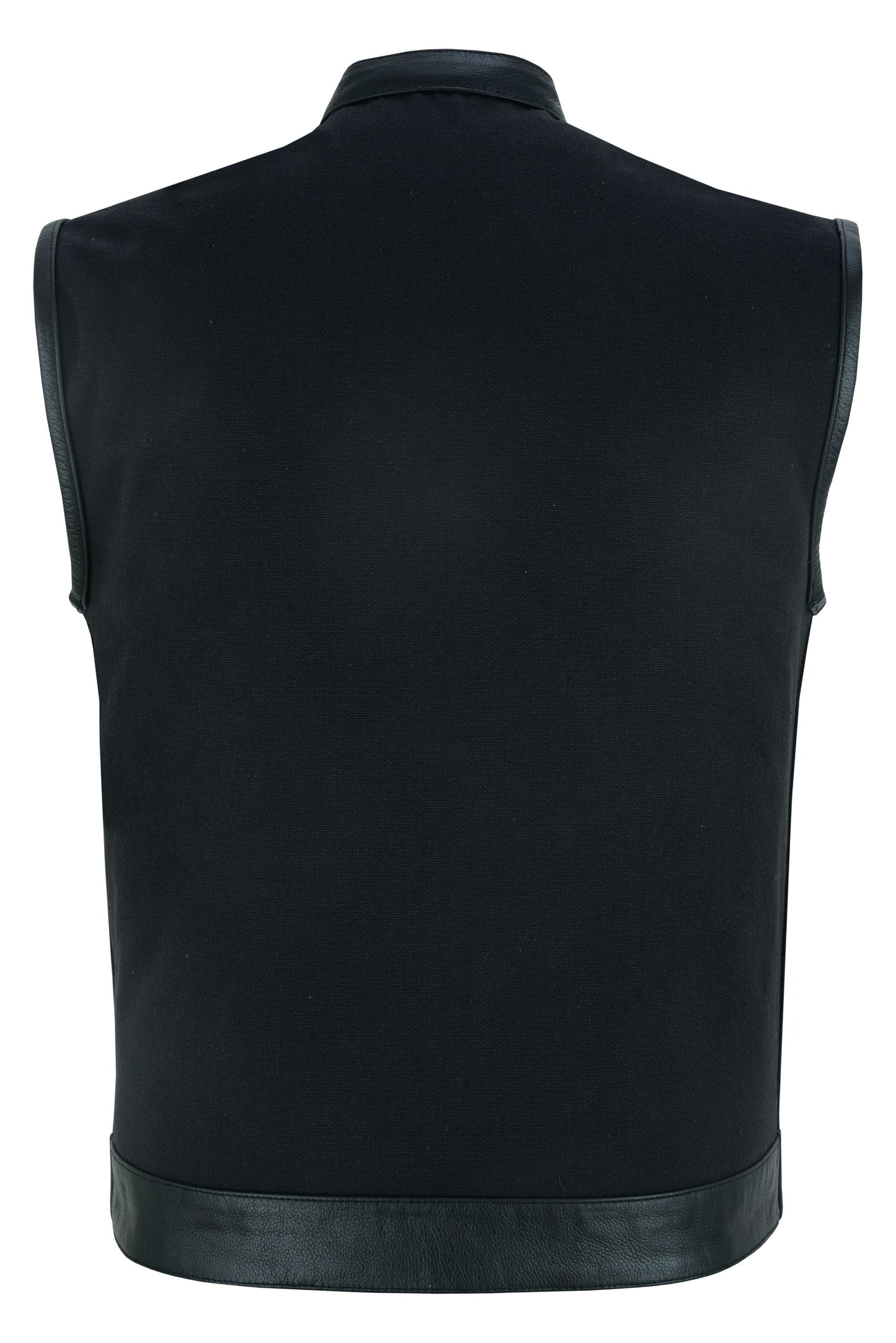 RC Canvas Material Single Back Panel Concealment Vest W/Leather Tr