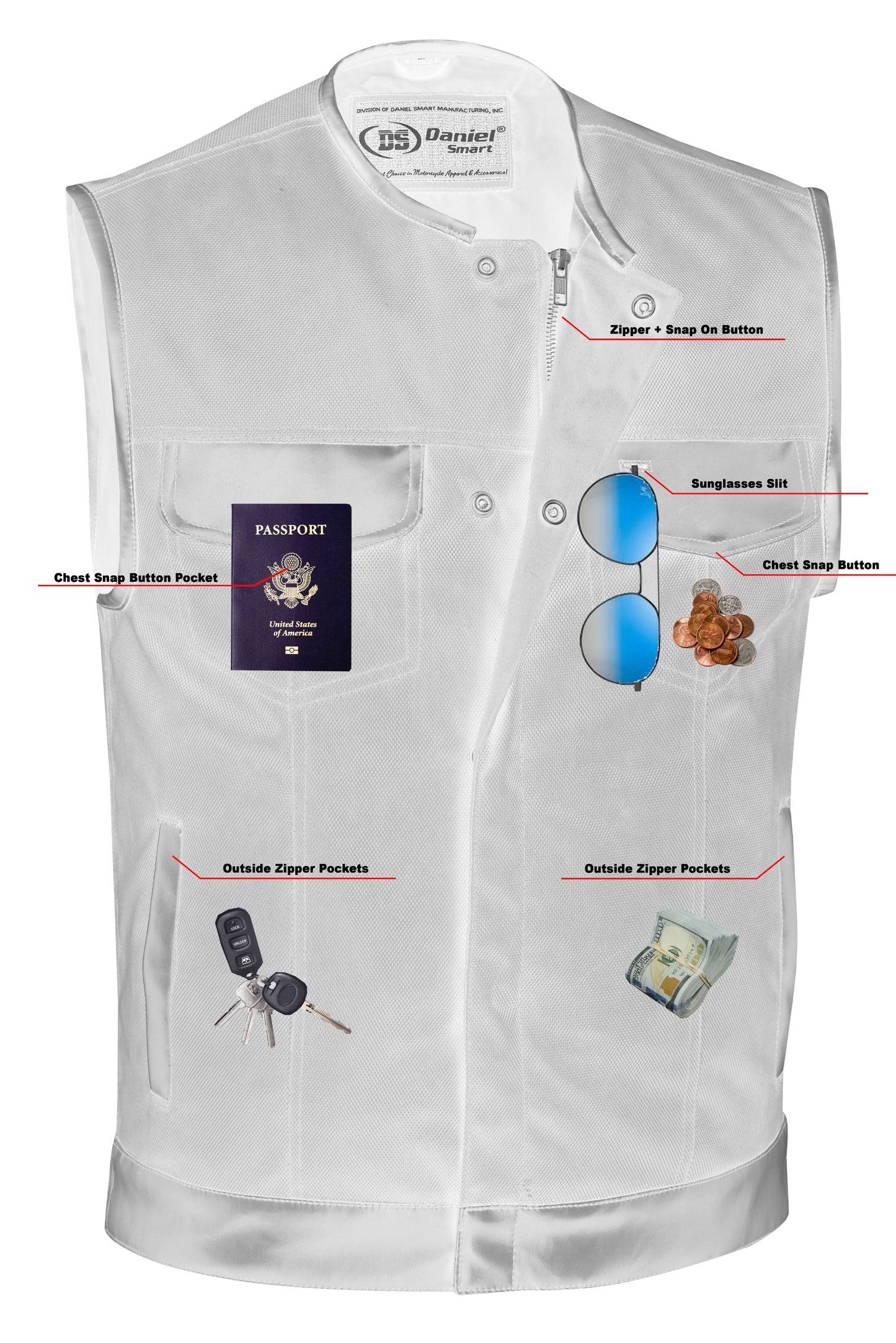 RC Concealed Snap Closure, Textile Material, W/O Collar & Hidden Z