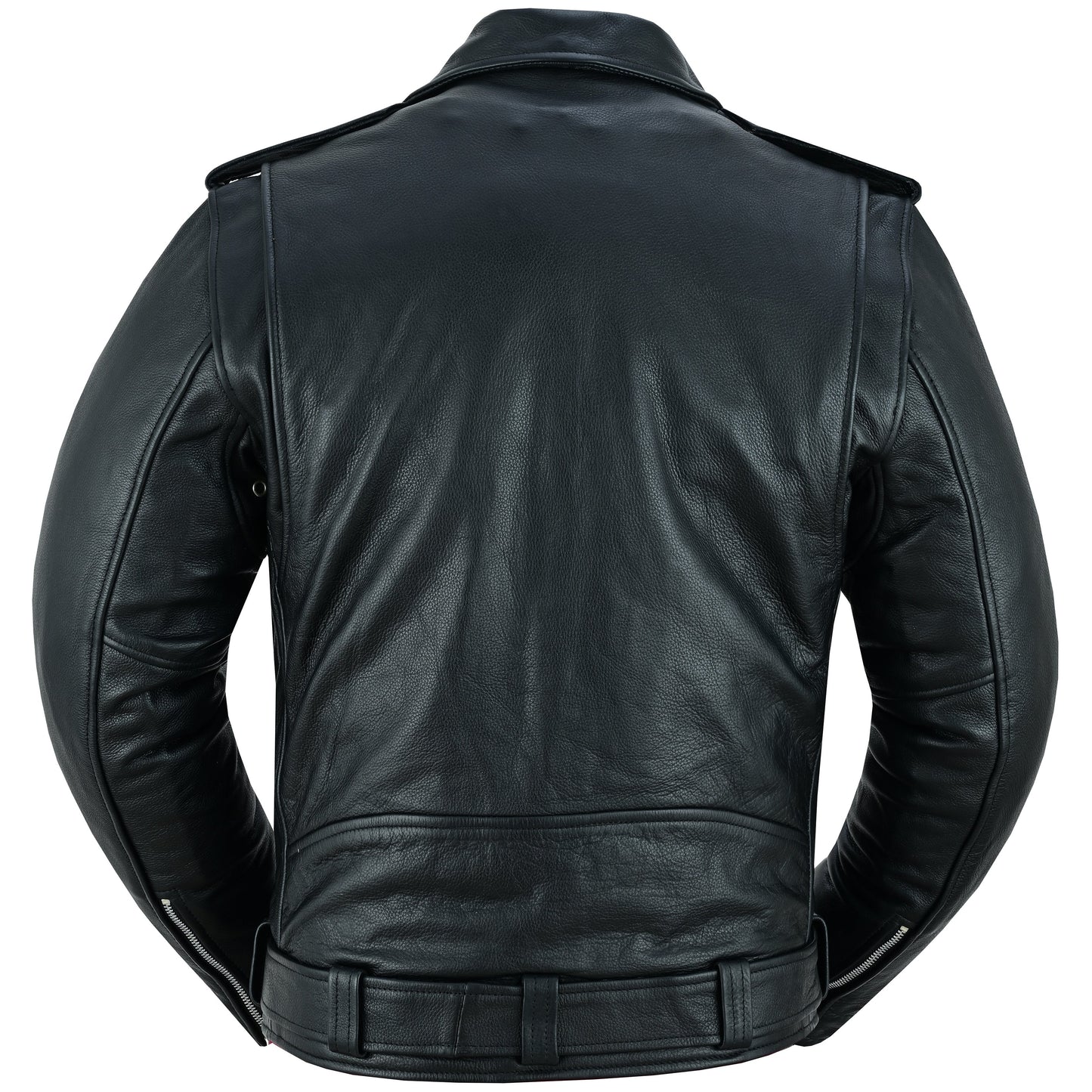 RC Men's Premium Classic Plain Side Police Style Jacket - Black