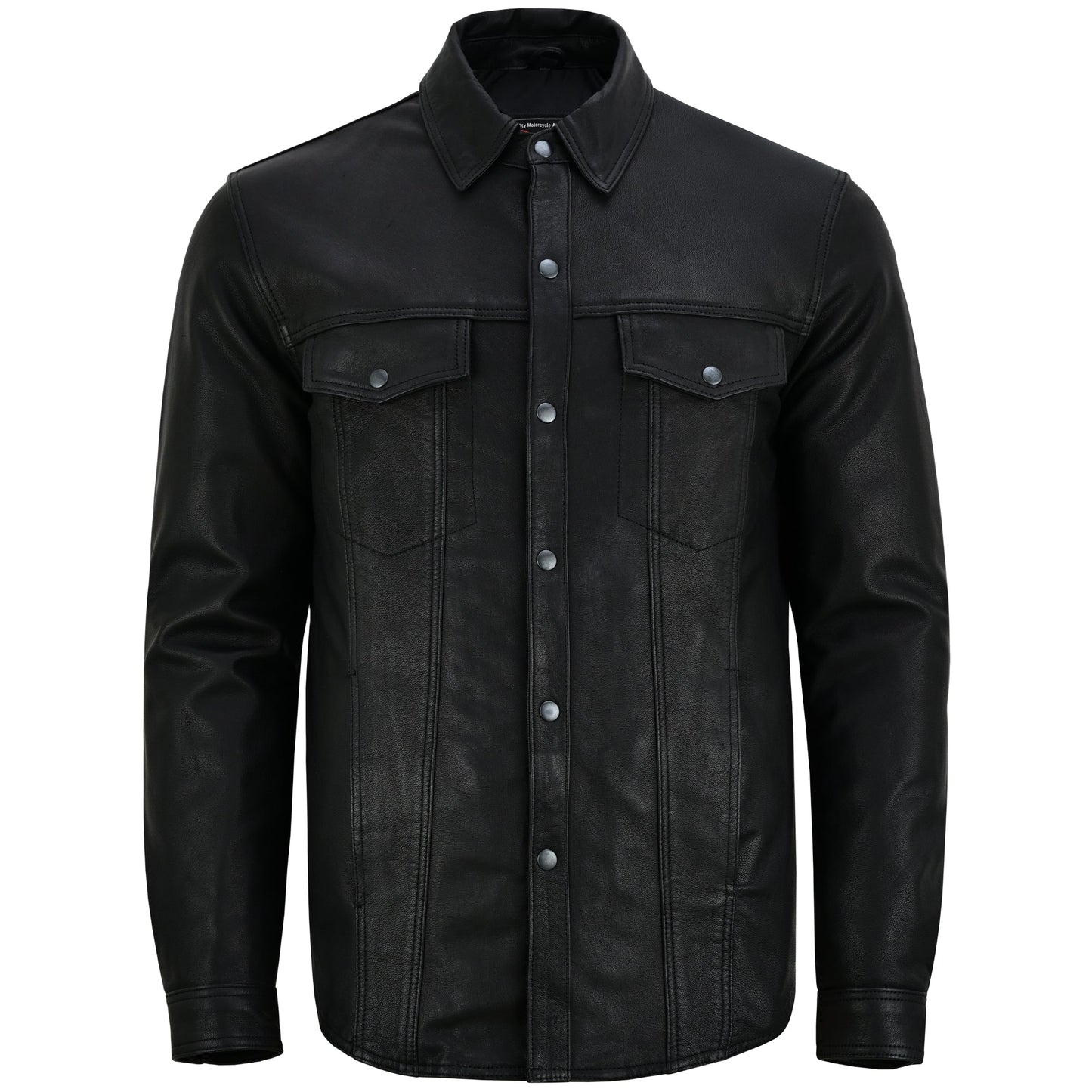 RC Men’s Premium Lightweight  Black Leather Shirt