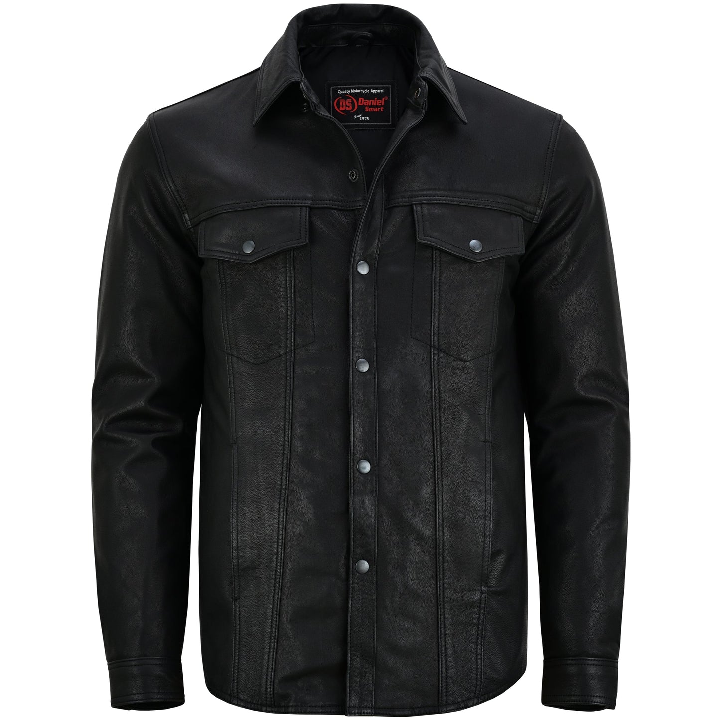 RC Men’s Premium Lightweight  Black Leather Shirt