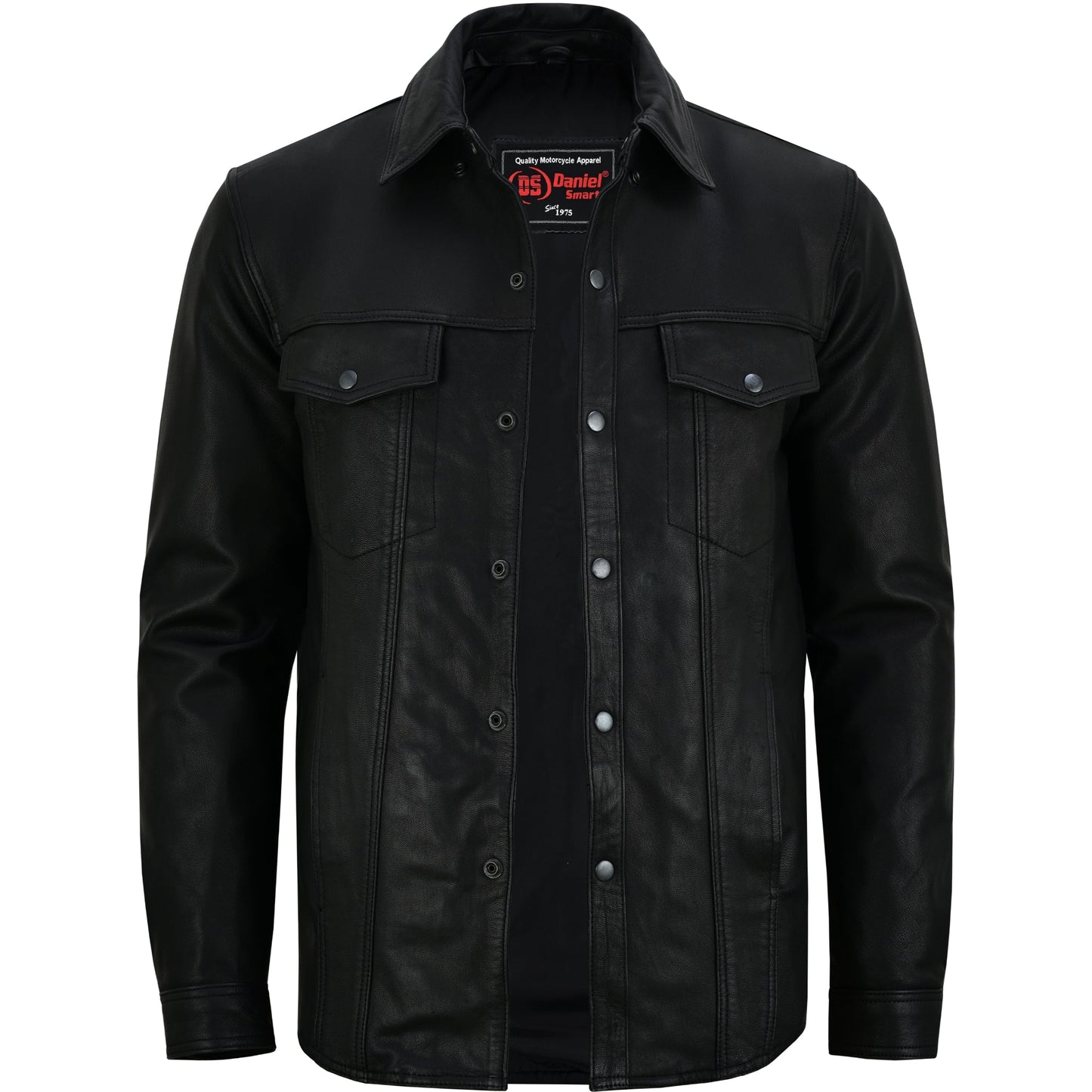 RC Men’s Premium Lightweight  Black Leather Shirt