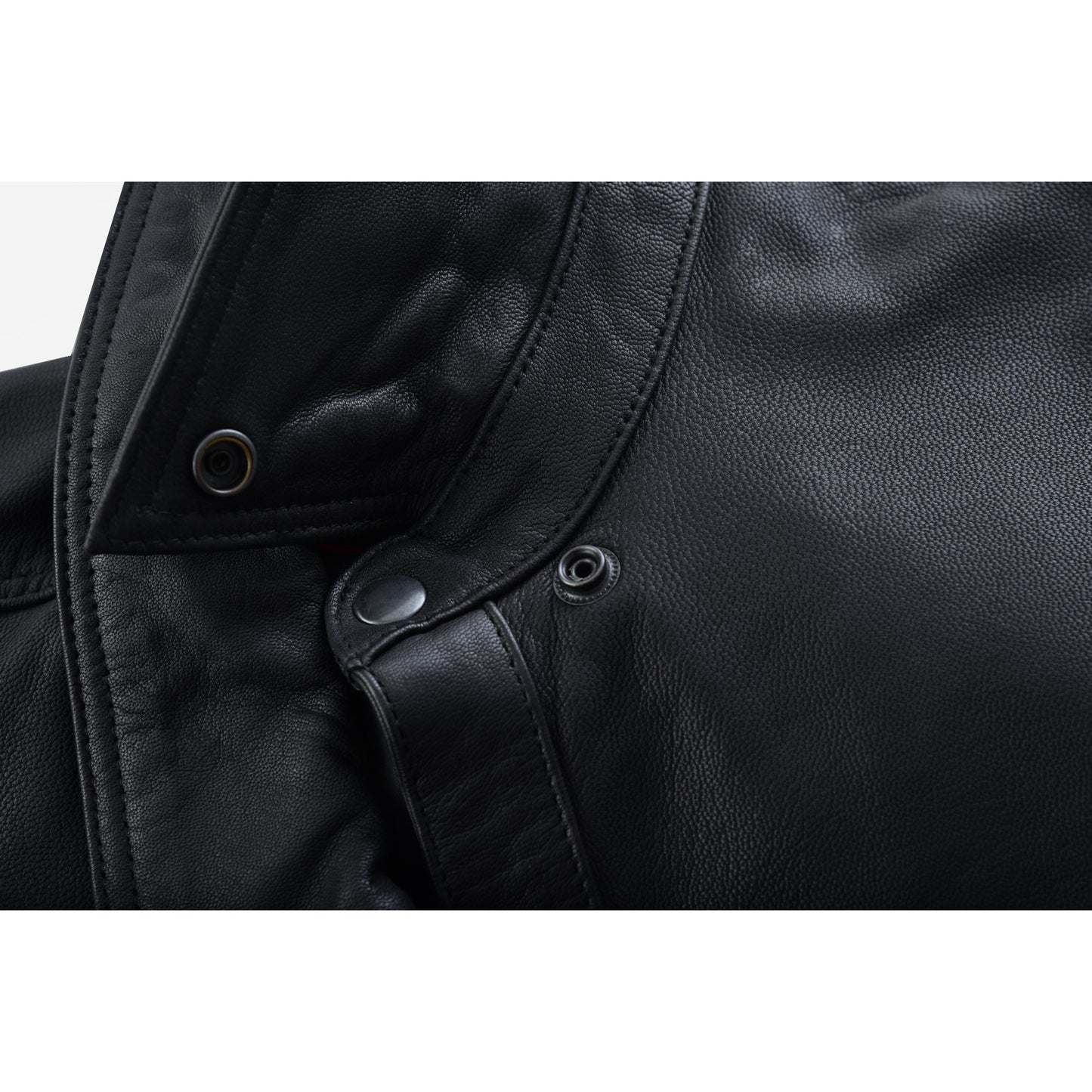 RC Men’s Premium Lightweight  Black Leather Shirt