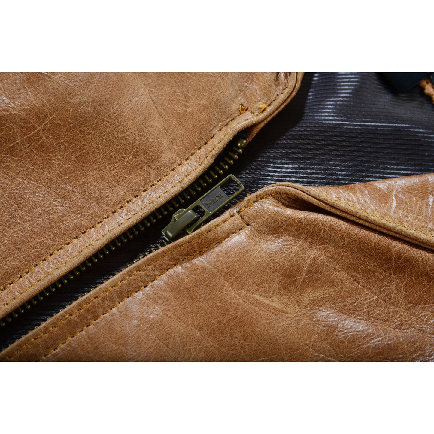 RC Women's Brown Zippered Vest with Lacing Details