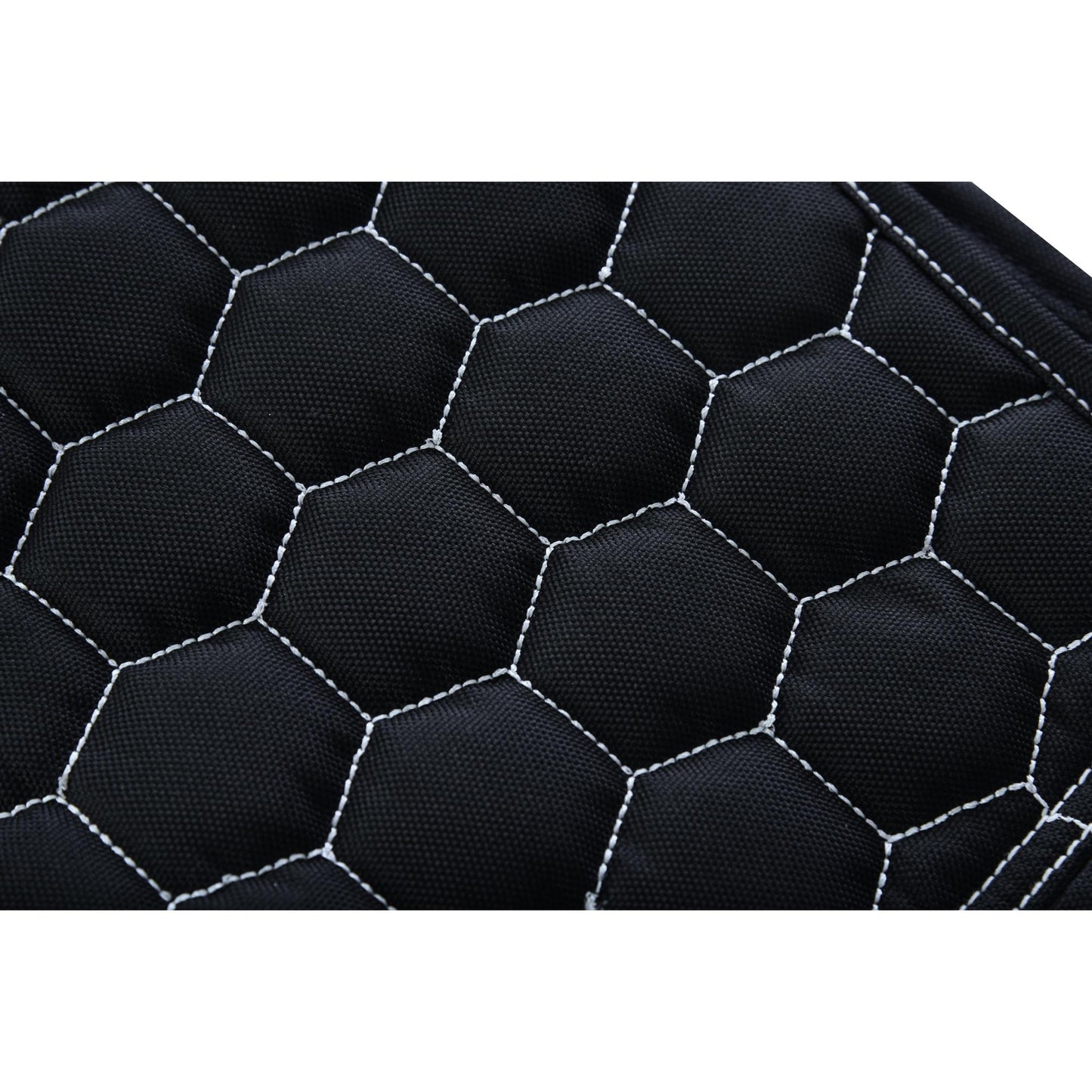 Men's Black Mesh Textile Vest with White Paisley Liner