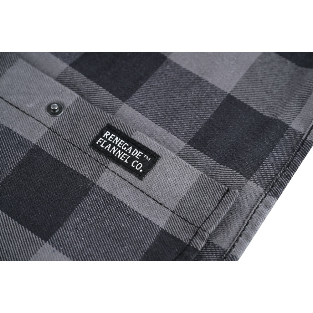 Gray Champ Men's Gray Black Sleeveless Flannel