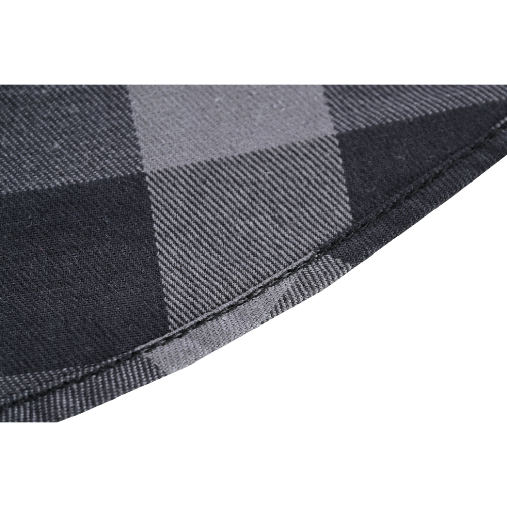 Gray Champ Men's Gray Black Sleeveless Flannel
