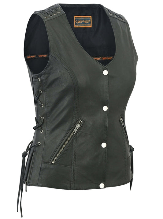 RC Women's Vest with Grommet and Lacing Accents