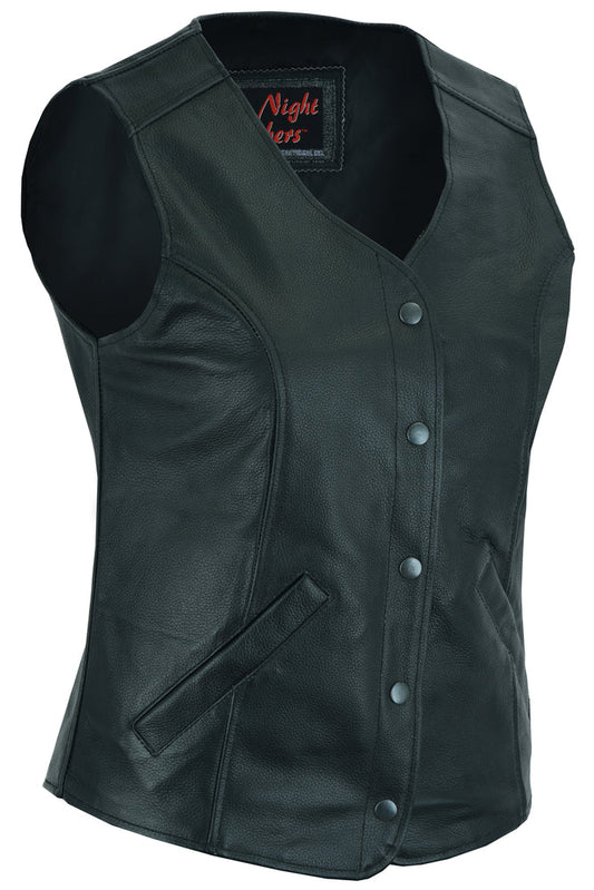 RC Women's Stylish Longer Body ¾ Vest - Plain Sides