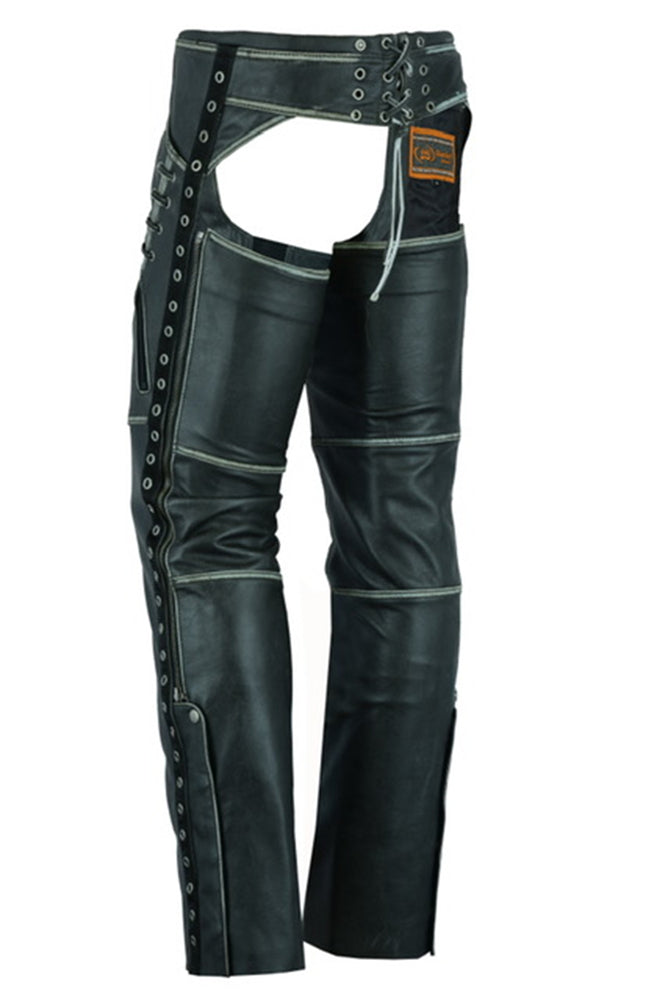 RC Women's Gray Stylish Lightweight Hip Set Chaps