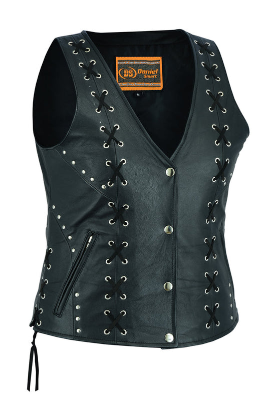 RC Women's Open neck Vest with Lacing Details