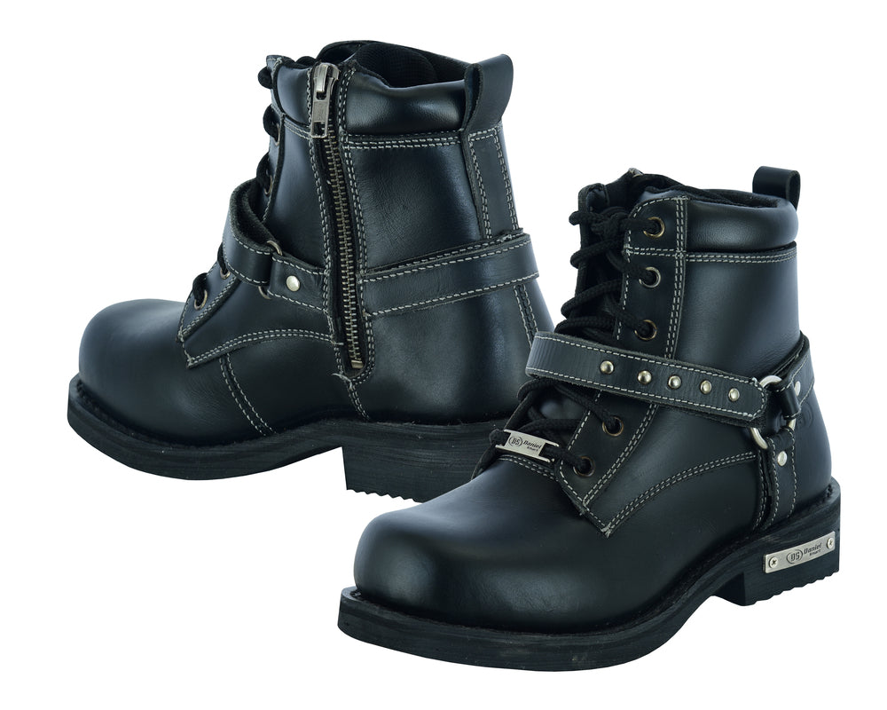 RC Women's Boots with Side Zipper and Single Strap