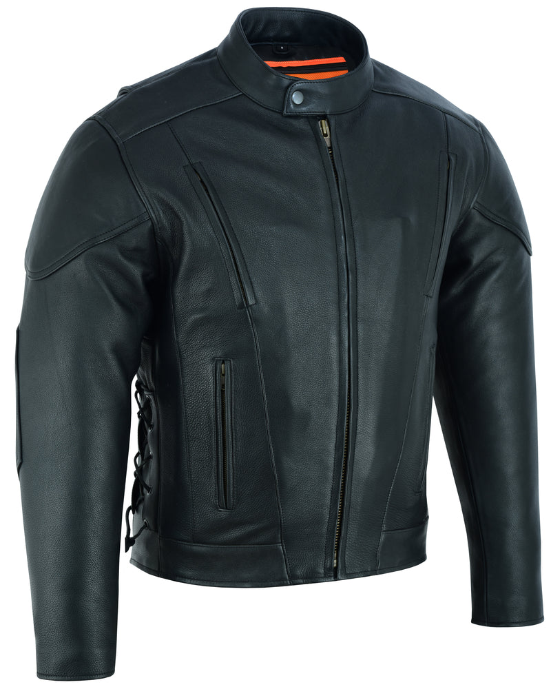 RC Men's Premium Vented Motorcycle Jacket – Side Laces