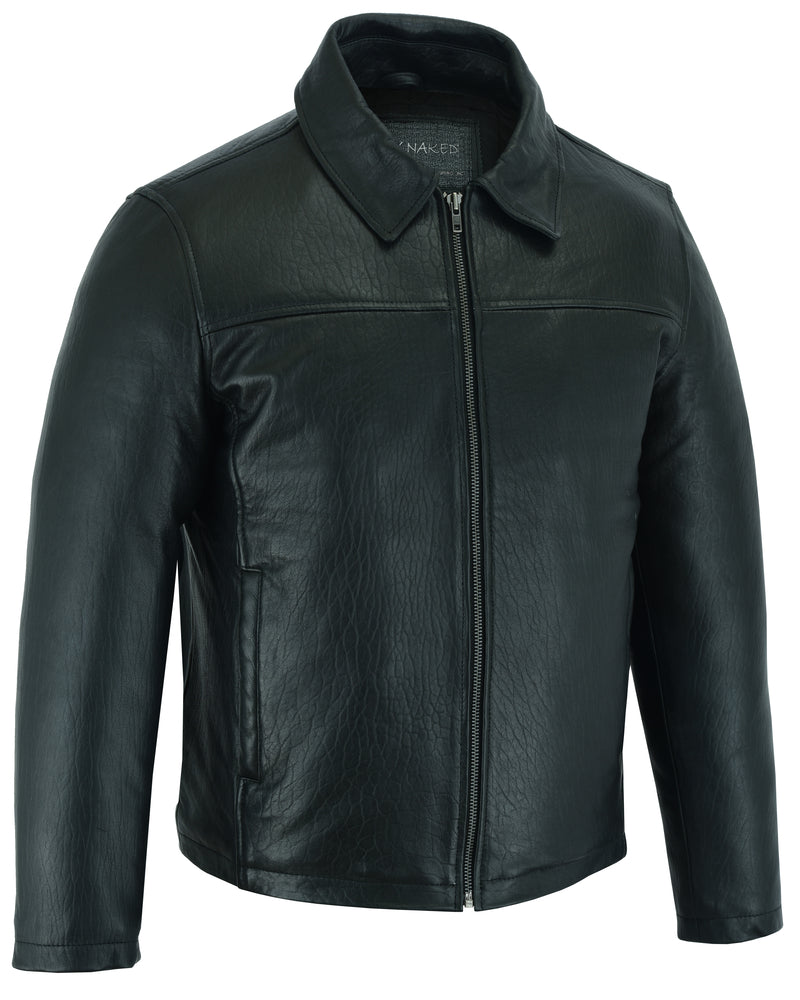 RC Men's Black Drum Dyed New Zealand Lambskin Jacket