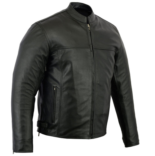 RC Men’s Black Scooter Leather Jacket