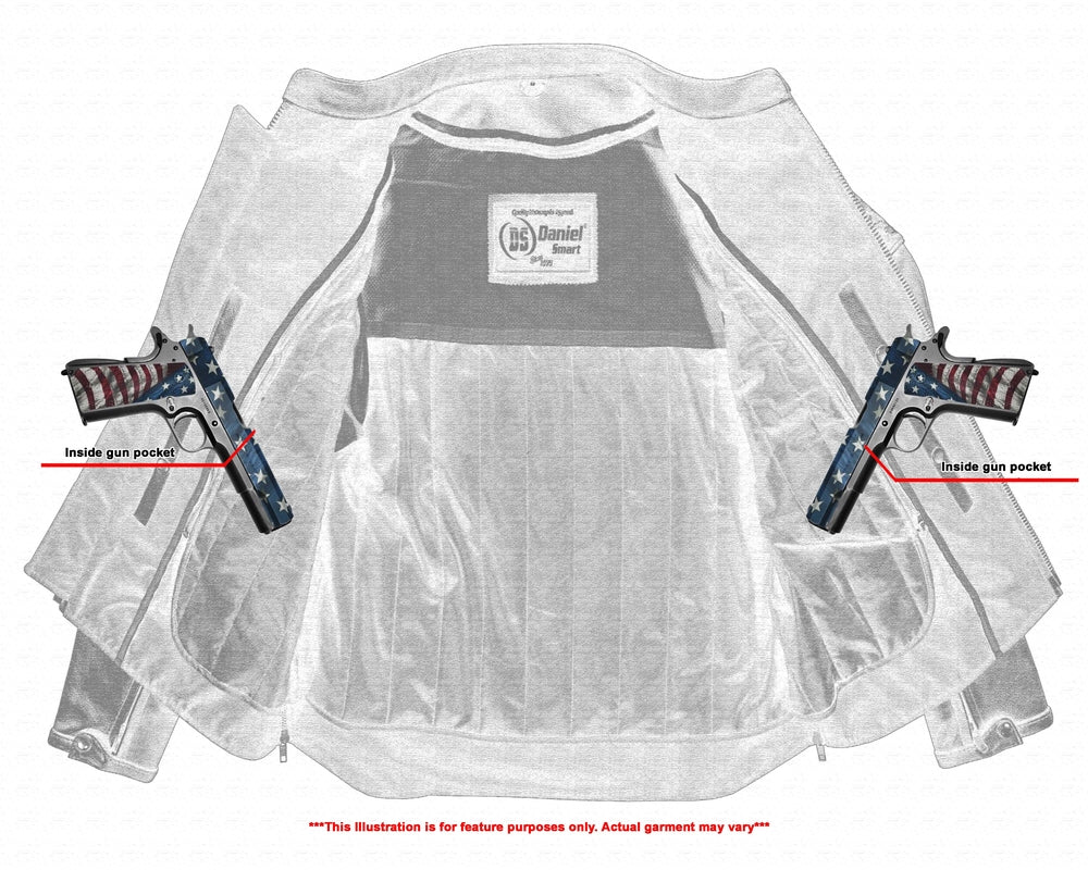 RC Men’s Black Reflective Skulls Scooter Jacket