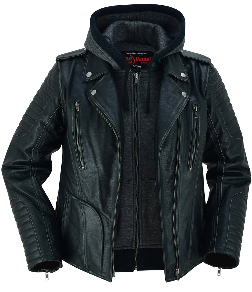 DS Women's M/C Jacket with Rub-Off Finish