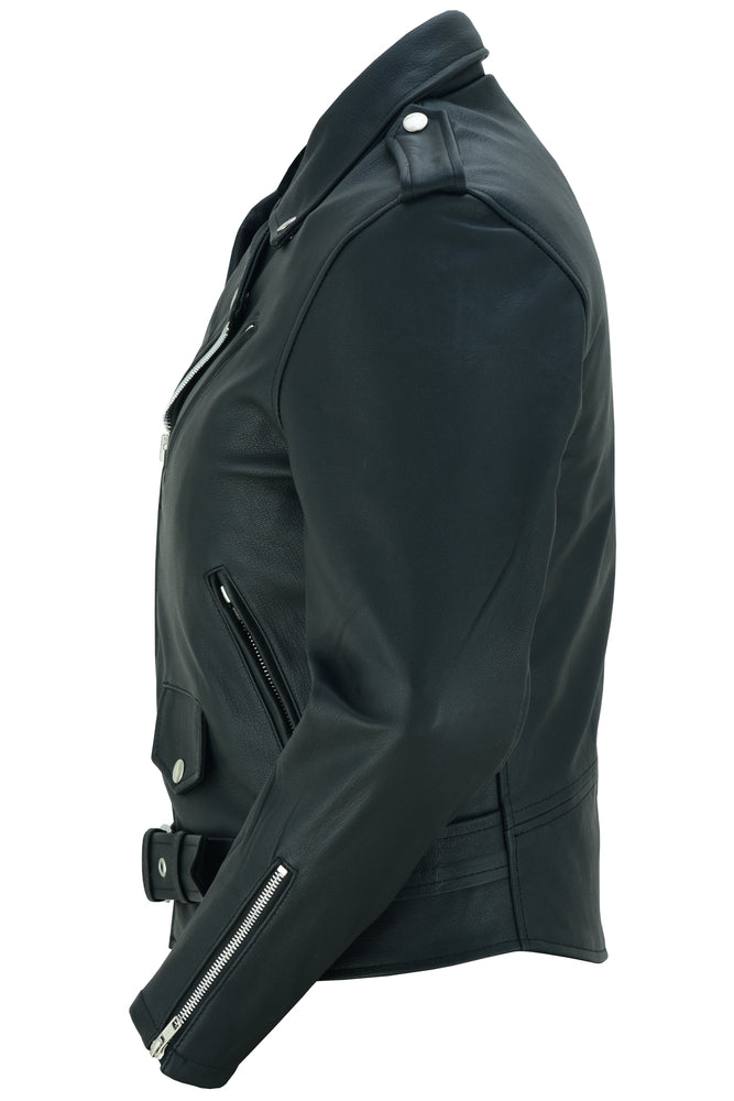 RC Women's Classic Plain Side Fitted M/C Style Jacket