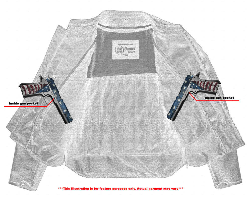 RC Full Hand Black Leather Motorcycle Jacket