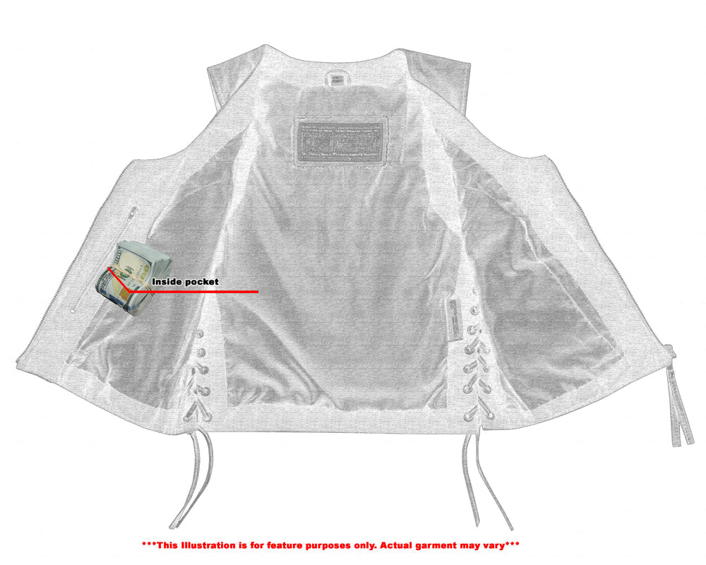 RC Women's Lightweight Vest with Rivets Detailing