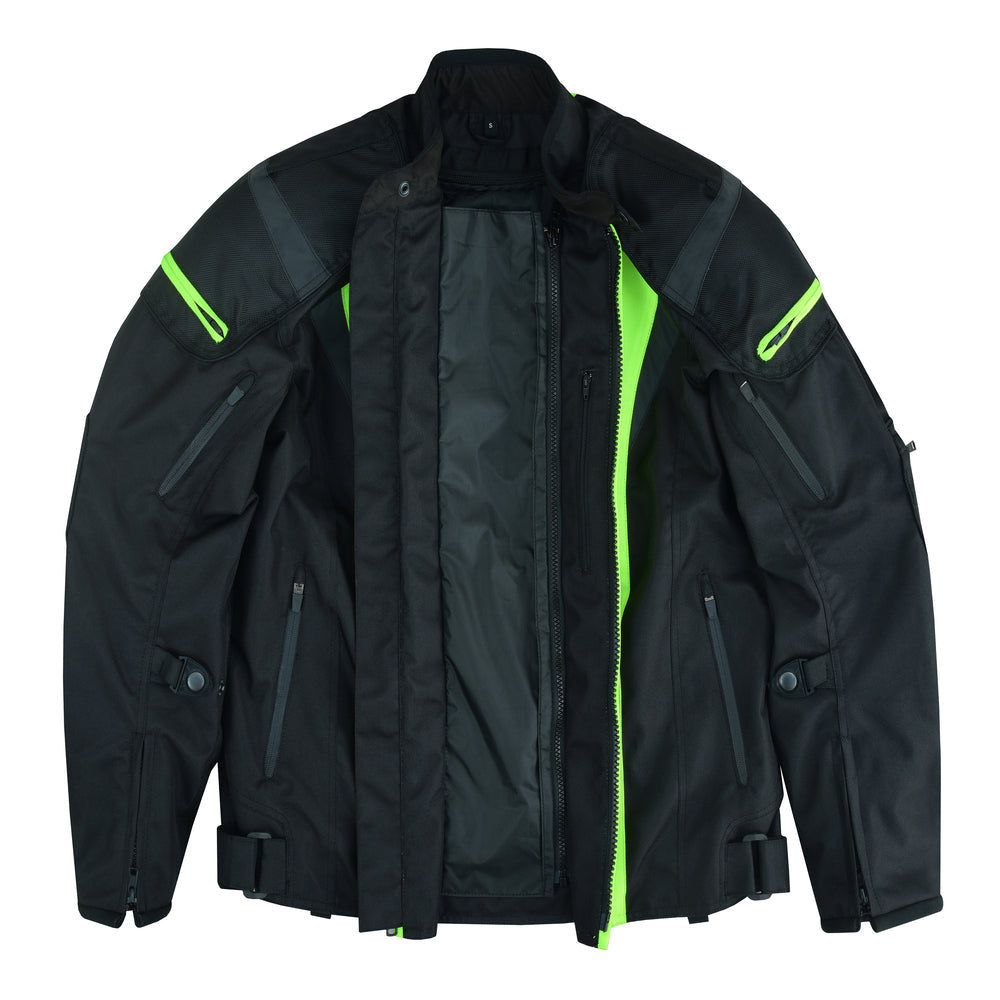 RC Hi-Viz blast Micro Mesh Mens Motorcycle Jacket – Lightweight