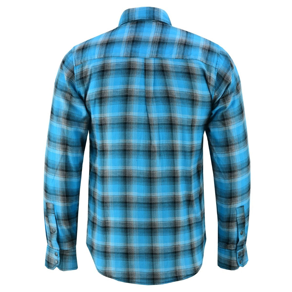 RC Flannel Shirt - Blue and Black Shaded