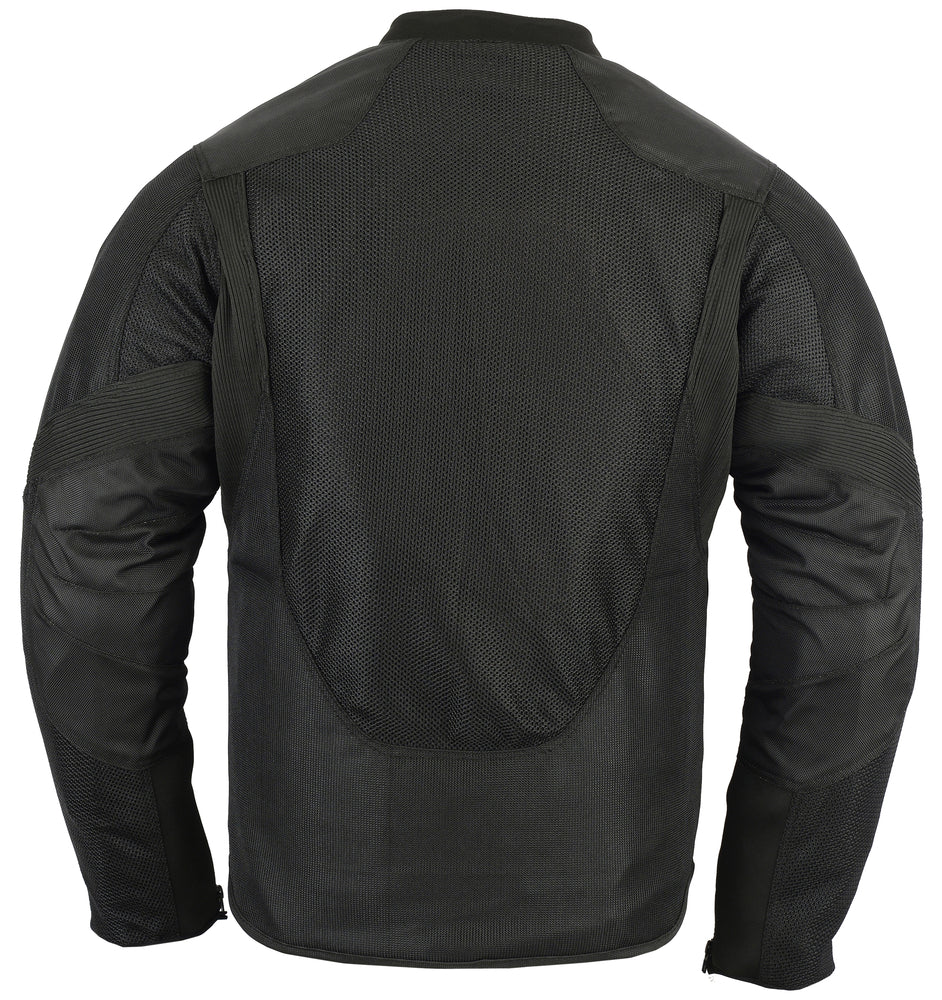 RC Men's Ventilated Mesh Motorcycle Jacket – Sporty, All-Season