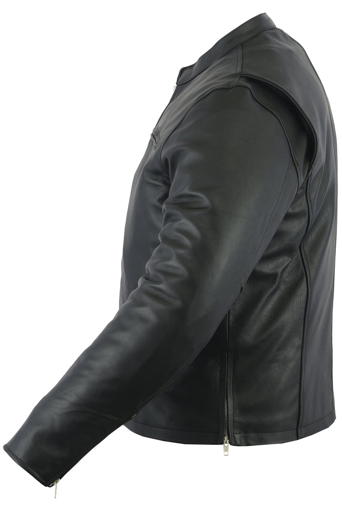 RC Men’s Black Sporty Cruiser Jacket with Removable hood