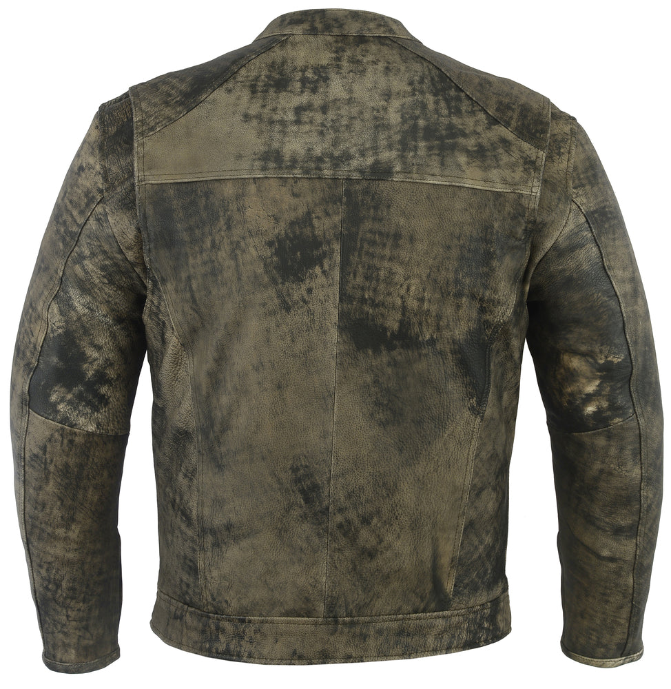 RC Men’s Antique Brown Motorcycle Cruiser Jacket