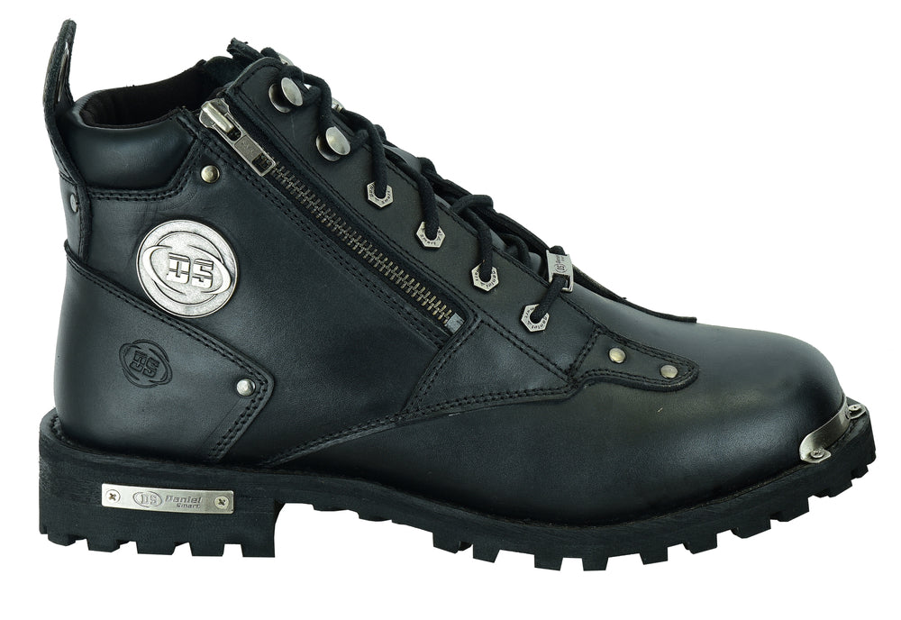DS Men's 6'' Side Zipper Plain Toe Boot