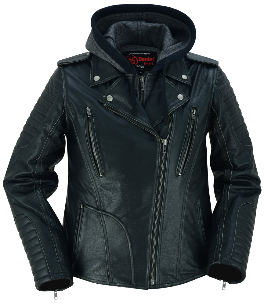DS Women's M/C Jacket with Rub-Off Finish