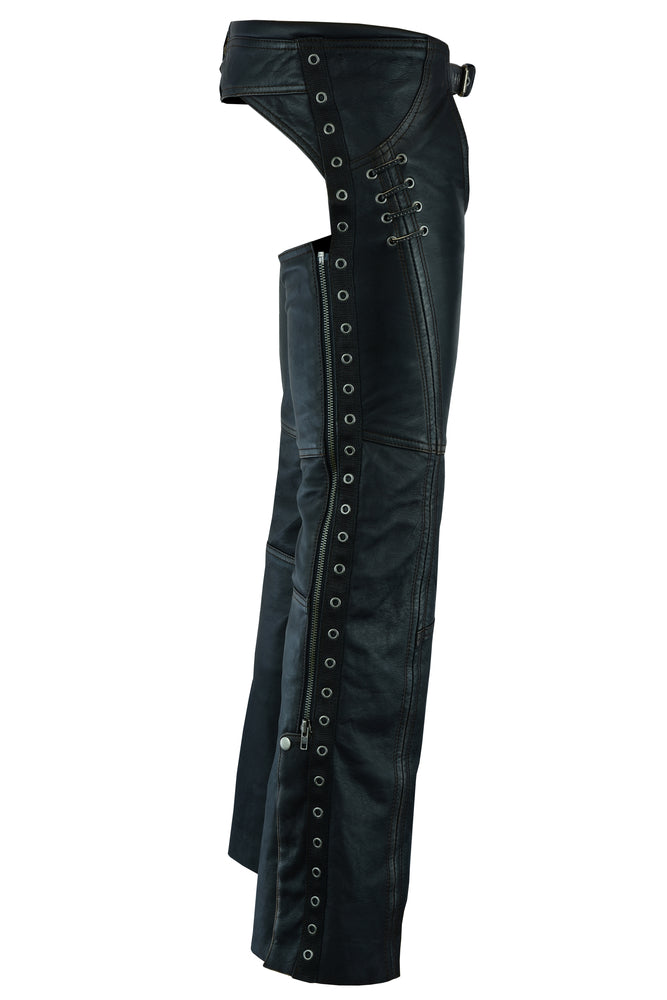 DS Women's Stylish Lightweight Hip Set Chaps in Lightweight Drum D