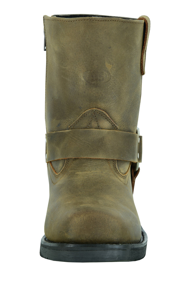 DS Men's Side Zipper Waterproof Boots- Brown