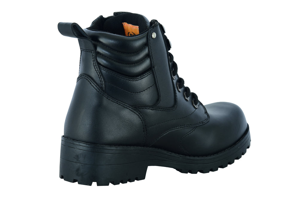 RC Women's Side Zipper Plain Toe Boots