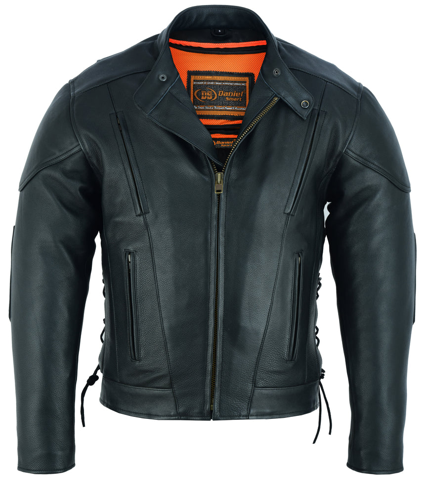 RC Men's Premium Vented Motorcycle Jacket – Side Laces