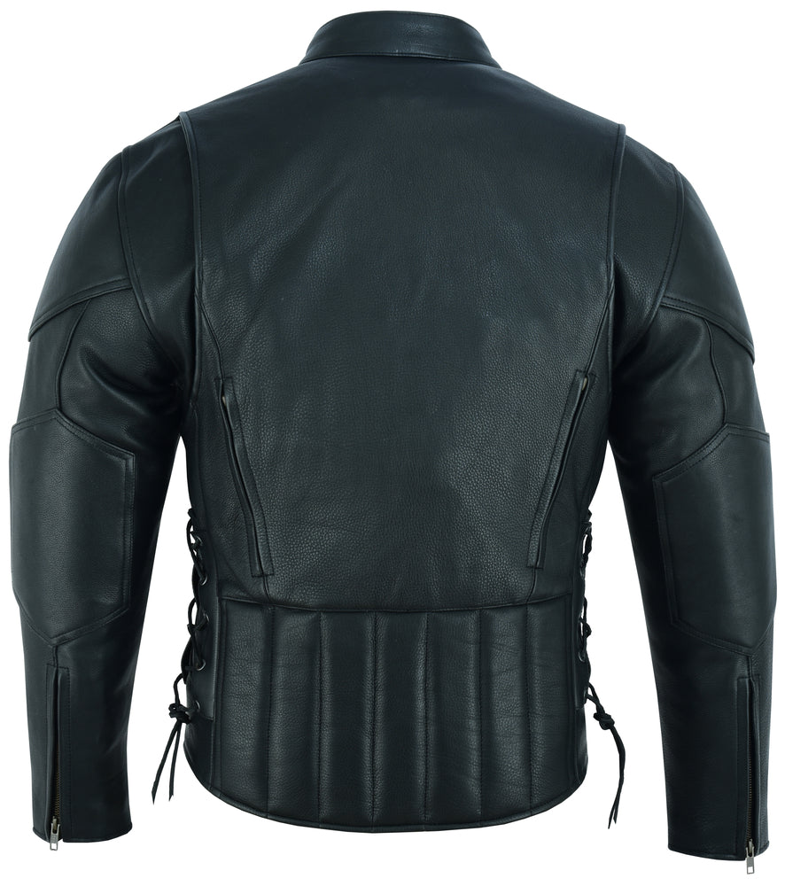 RC Men's Premium Vented Motorcycle Jacket – Side Laces